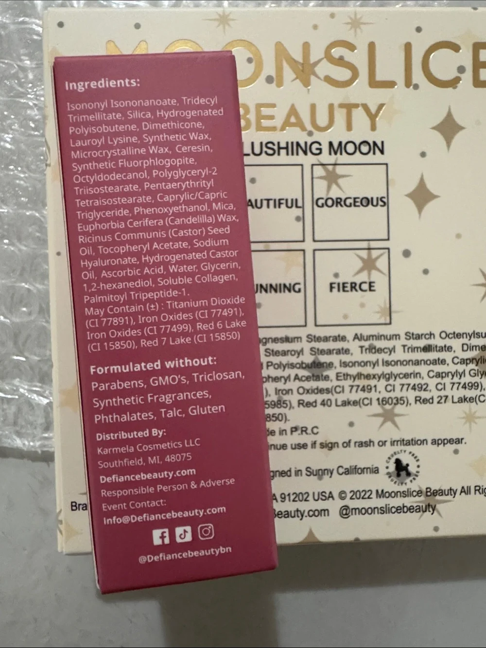 New Moon Slice Beauty Blush + Defiance Beauty Blush – Never Opened